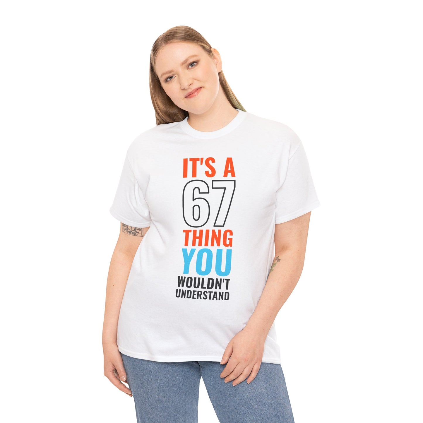 It's A 6 7 Thing Viral Meme Tee - Six Seven Gen Z Trending Graphic White T-Shirt IYKYK