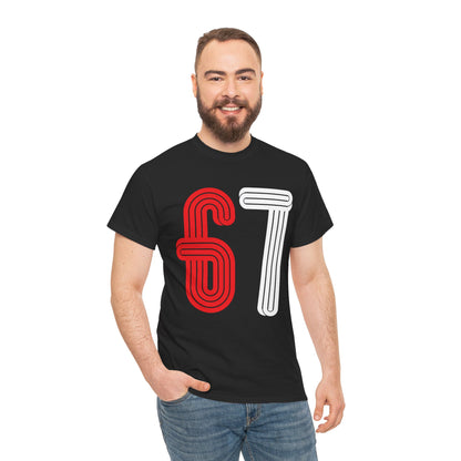Official 6 7 Six Seven Gen Z Trending T-Shirt Type Two Black