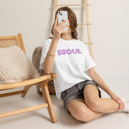 Glossy Pink Balloon Seoul Graphic Unisex T-Shirt