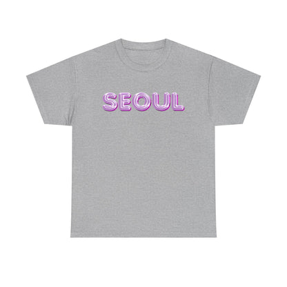 Glossy Pink Balloon Seoul Graphic Unisex T-Shirt