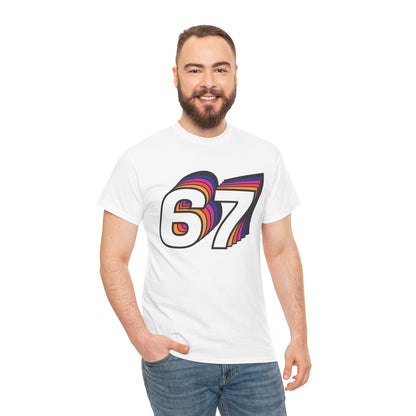 Official 6 7 Six Seven Gen Z Trending T-Shirt Type Four White