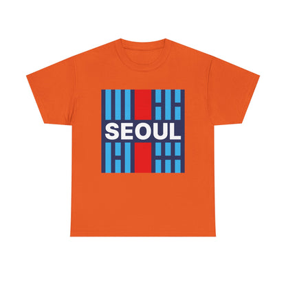 Taegeukgi Grid SEOUL Graphic Tee Unisex Geometric Streetwear T-Shirt