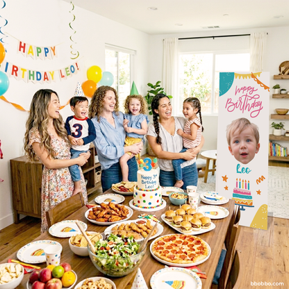 Make Your Baby the Star of Their Birthday. Custom Standing Banner + Stand Included + Free Shipping - BB01