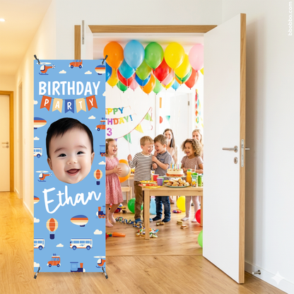 Make Your Baby the Star of Their Birthday. Custom Standing Banner + Stand Included + Free Shipping - BB04