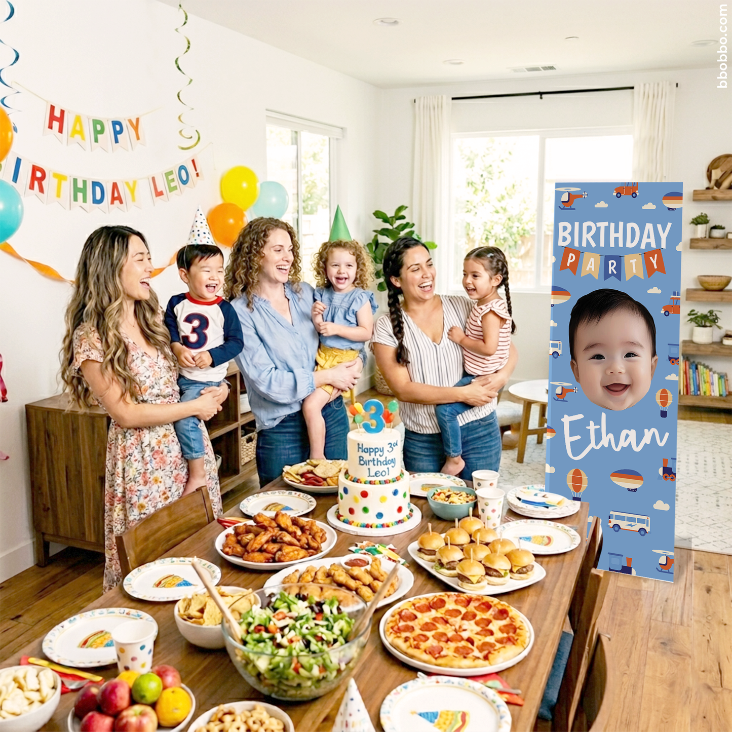 Make Your Baby the Star of Their Birthday. Custom Standing Banner + Stand Included + Free Shipping - BB04