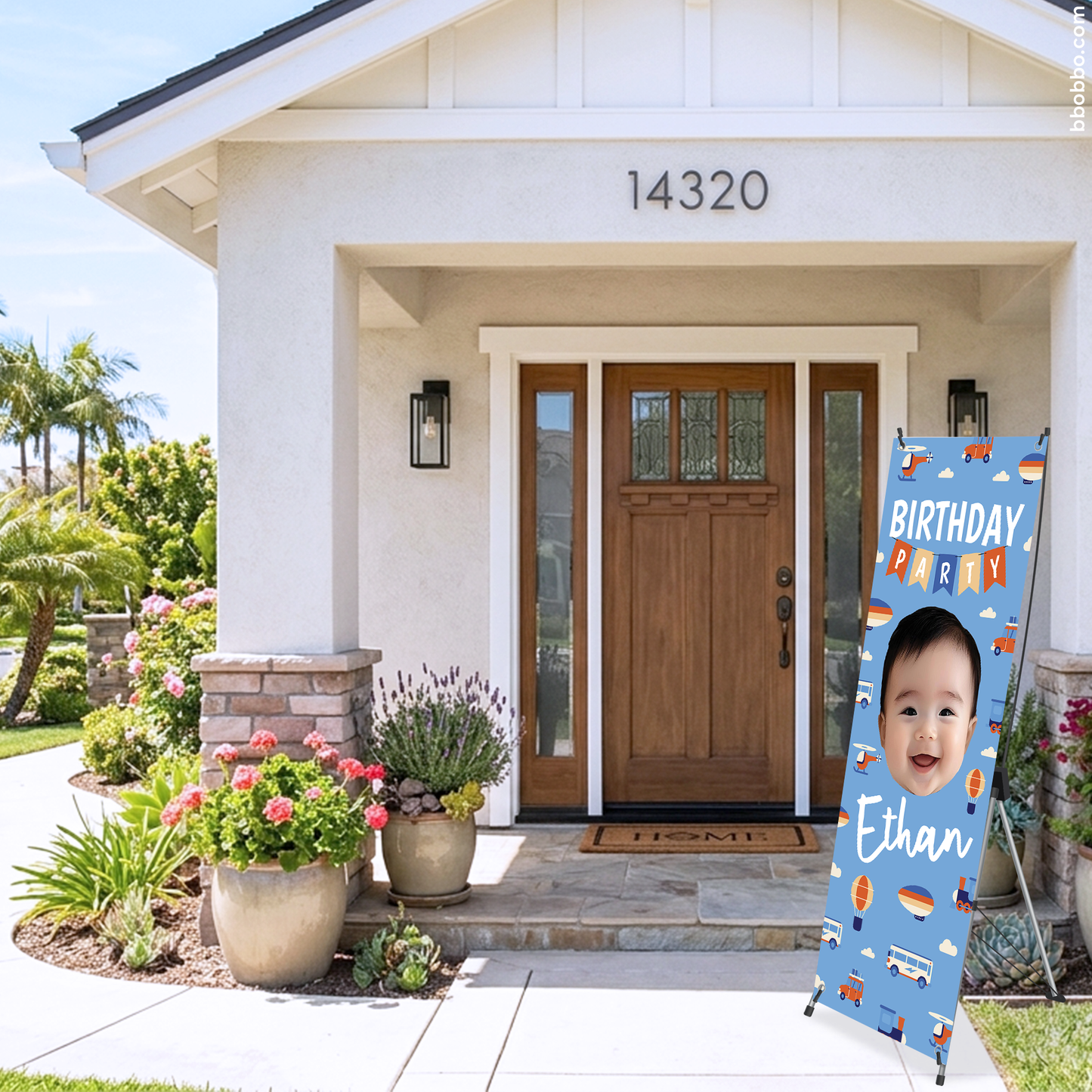 Make Your Baby the Star of Their Birthday. Custom Standing Banner + Stand Included + Free Shipping - BB04