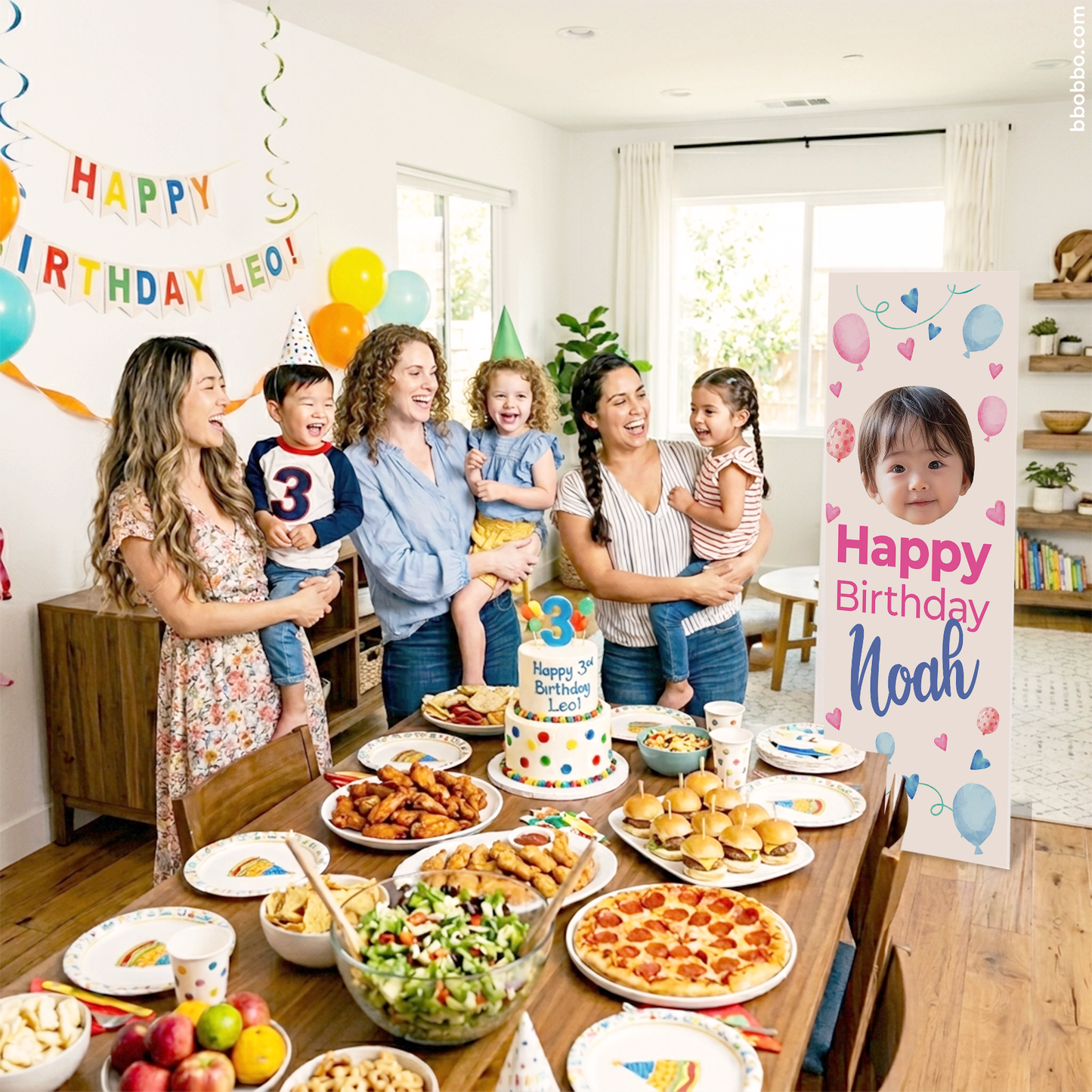 Make Your Baby the Star of Their Birthday. Custom Standing Banner + Stand Included + Free Shipping - BB02