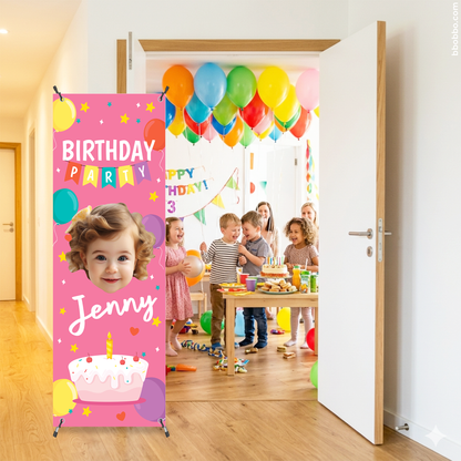 Make Your Baby the Star of Their Birthday. Custom Standing Banner + Stand Included + Free Shipping - BB03