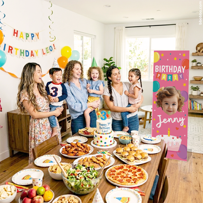 Make Your Baby the Star of Their Birthday. Custom Standing Banner + Stand Included + Free Shipping - BB03