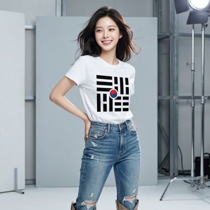 Minimal Taegeuk Circle Graphic Tee