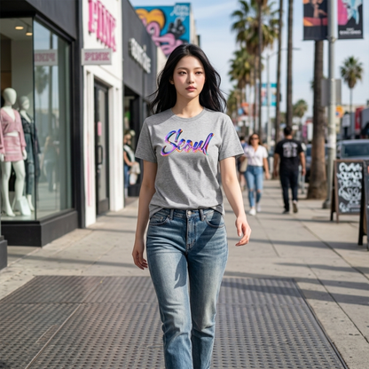 Liquid Chrome SEOUL Unisex Streetwear T-Shirt