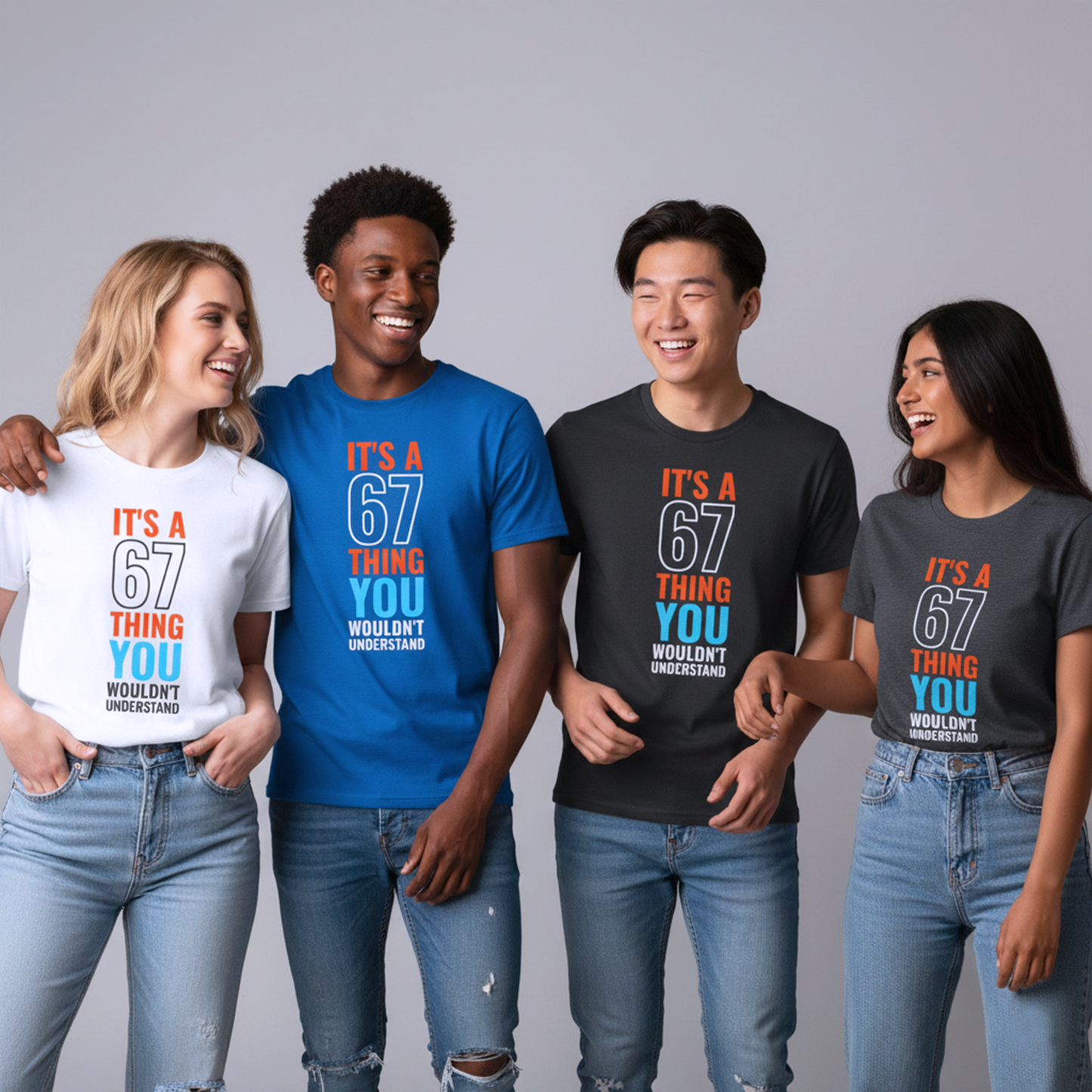 It's A 6 7 Thing Viral Meme Tee - Six Seven Gen Z Trending Graphic T-Shirt IYKYK