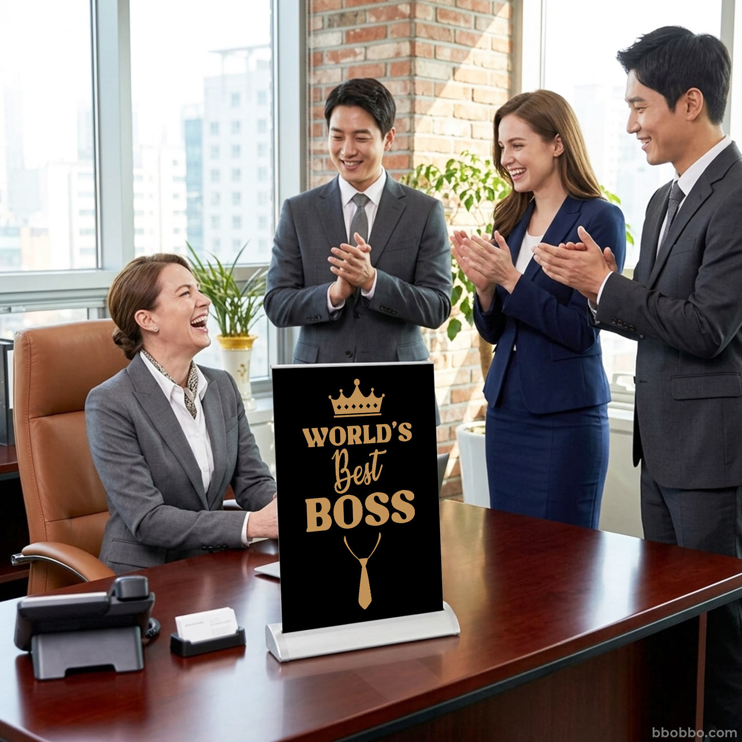World’s Best Boss Retractable Banner | A Special Gift for Bosses | Free Shipping