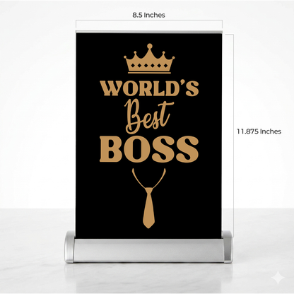 World’s Best Boss Retractable Banner | A Special Gift for Bosses | Free Shipping