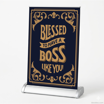 World’s Best Boss Retractable Banner | A Special Gift for Bosses | Free Shipping - RB02