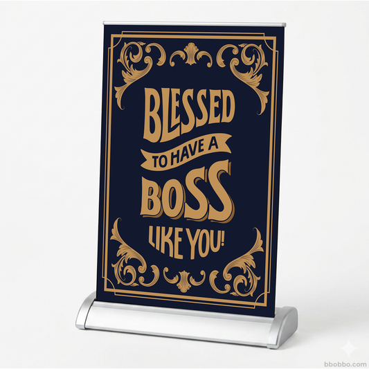 World’s Best Boss Retractable Banner | A Special Gift for Bosses | Free Shipping - RB02