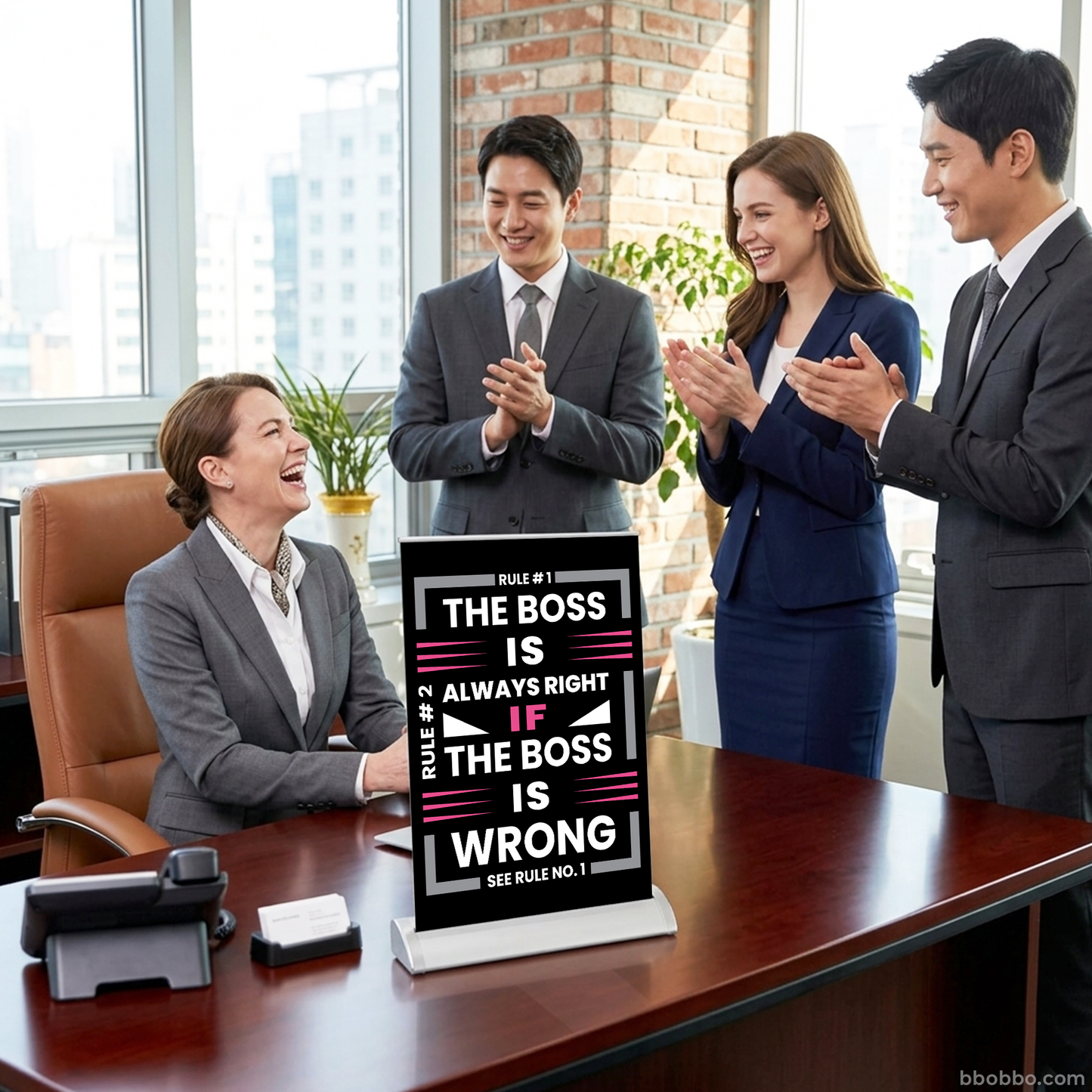 The Boss is Always RIght Retractable Banner | A Special Gift for Bosses | Free Shipping - RB03