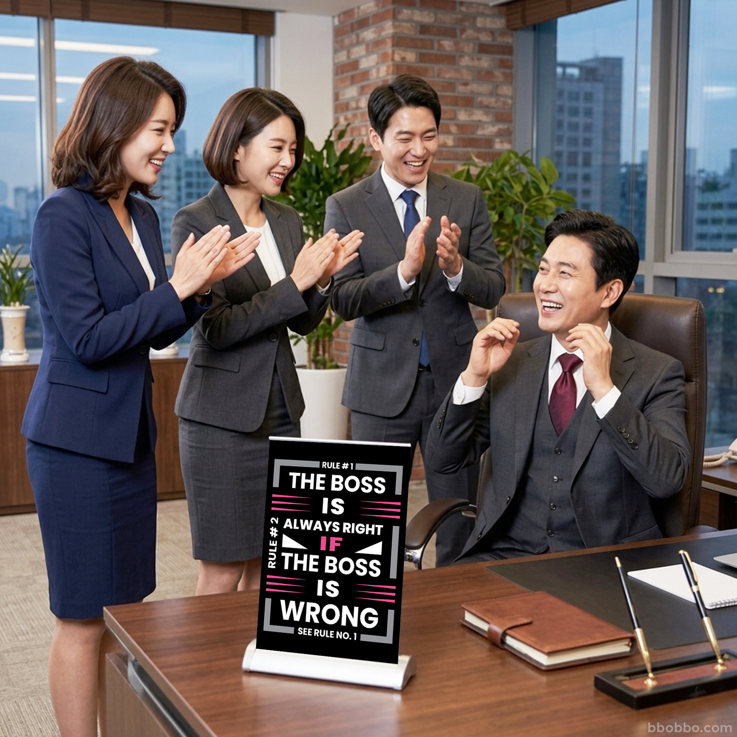 The Boss is Always RIght Retractable Banner | A Special Gift for Bosses | Free Shipping - RB03