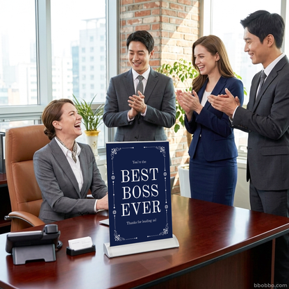 Best Boss Ever Retractable Banner | A Special Gift for Bosses | Free Shipping - RB04
