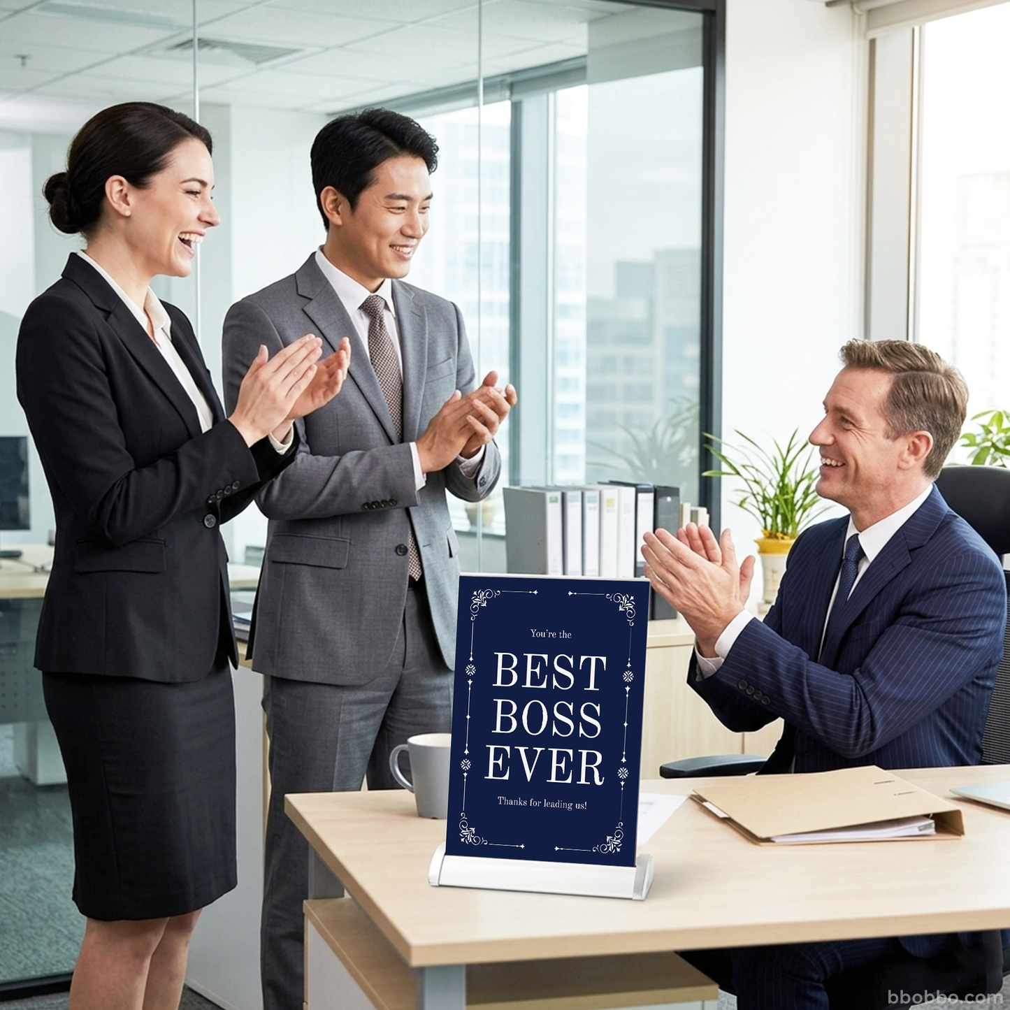 Best Boss Ever Retractable Banner | A Special Gift for Bosses | Free Shipping - RB04
