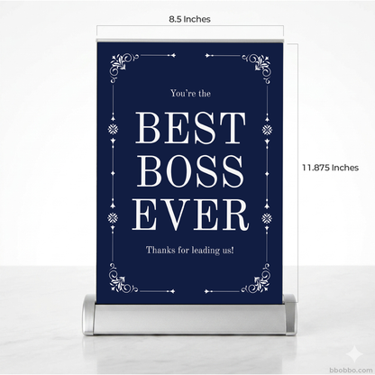 Best Boss Ever Retractable Banner | A Special Gift for Bosses | Free Shipping - RB04