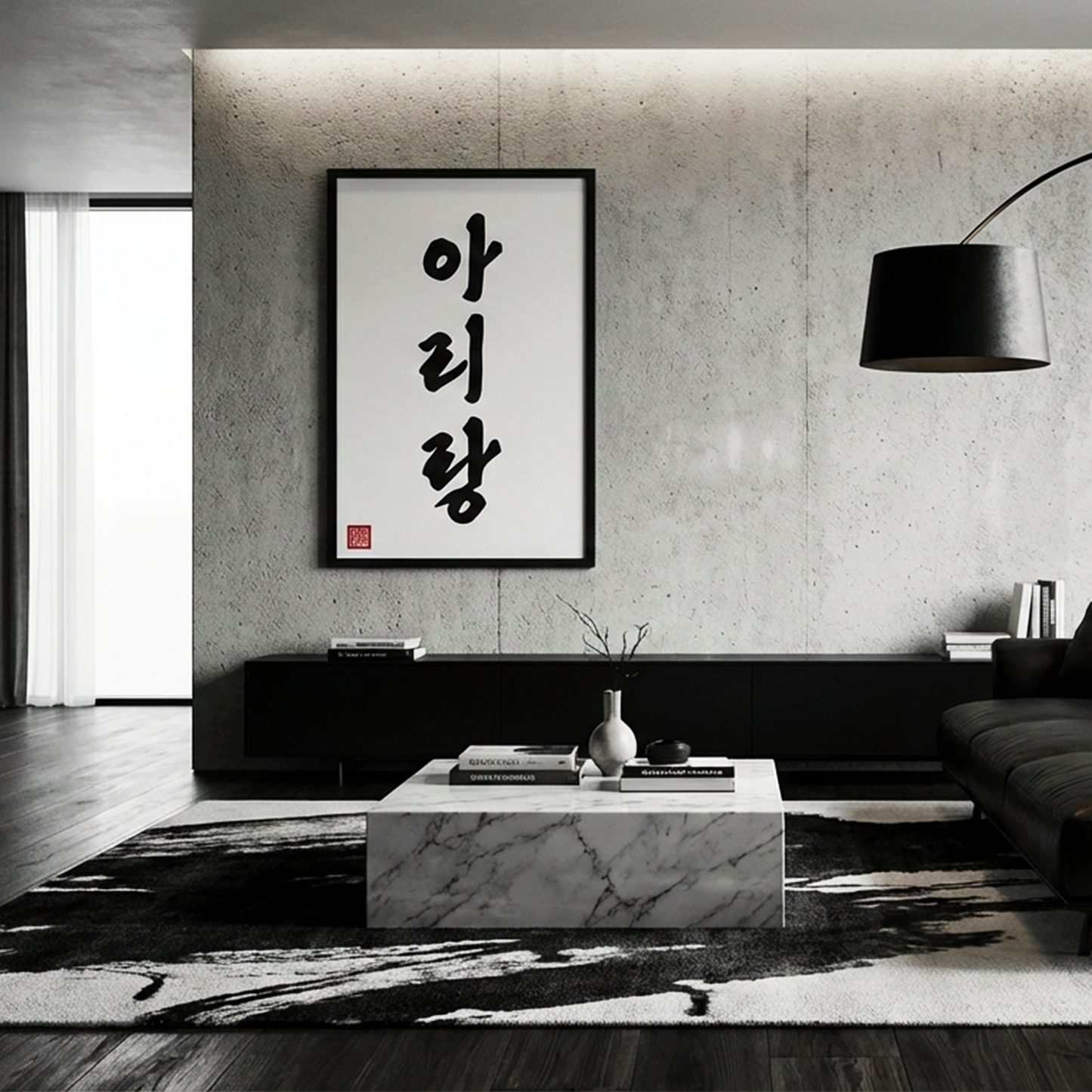 "Arirang" Hangul Art Poster The Soul of Korea Minimalist Wall Decor 아리랑 포스터