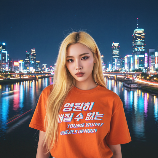 Kpop 영원히 깨질 수 없는 Unbreakable forever Orange Women's T Shirt