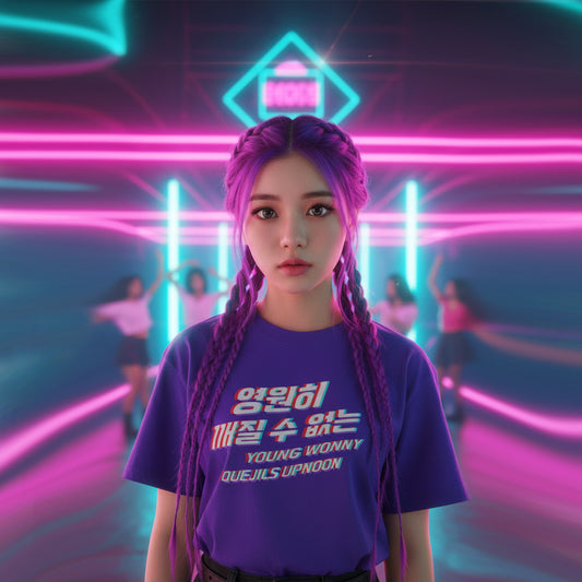 Kpop 영원히 깨질 수 없는 Unbreakable forever Purple Women's T Shirt