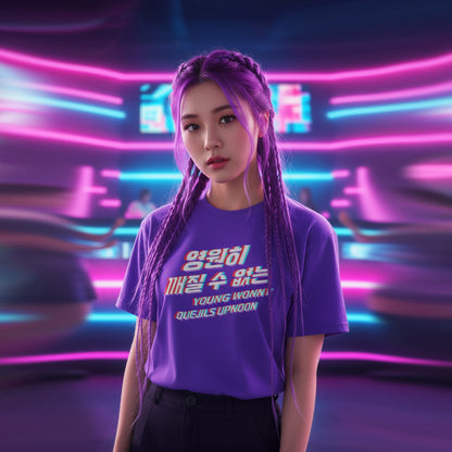 Kpop 영원히 깨질 수 없는 Unbreakable forever Purple Women's T Shirt