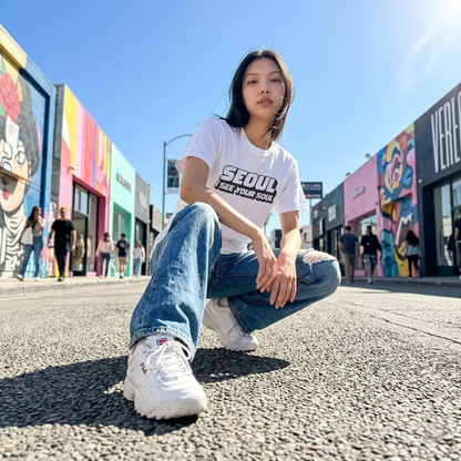 Seoul "I See Your Soul" Graphic Tee Unisex Heavyweight Streetwear T-Shirt