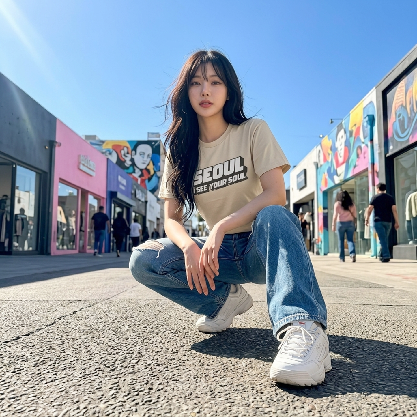 Seoul "I See Your Soul" Graphic Tee Unisex Heavyweight Streetwear T-Shirt