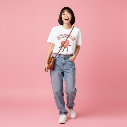 Miss Heart 'All We Need Is Love' Unisex Graphic Tee White