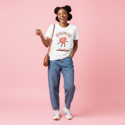 Miss Heart 'All We Need Is Love' Unisex Graphic Tee White