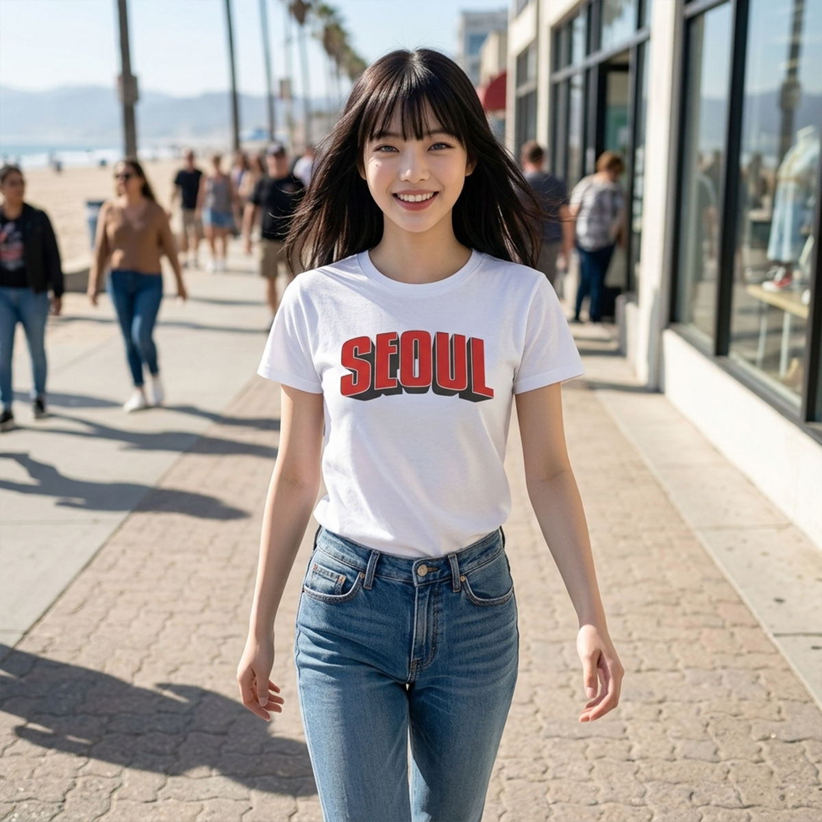 Retro Varsity SEOUL – Unisex Streetwear T-Shirt