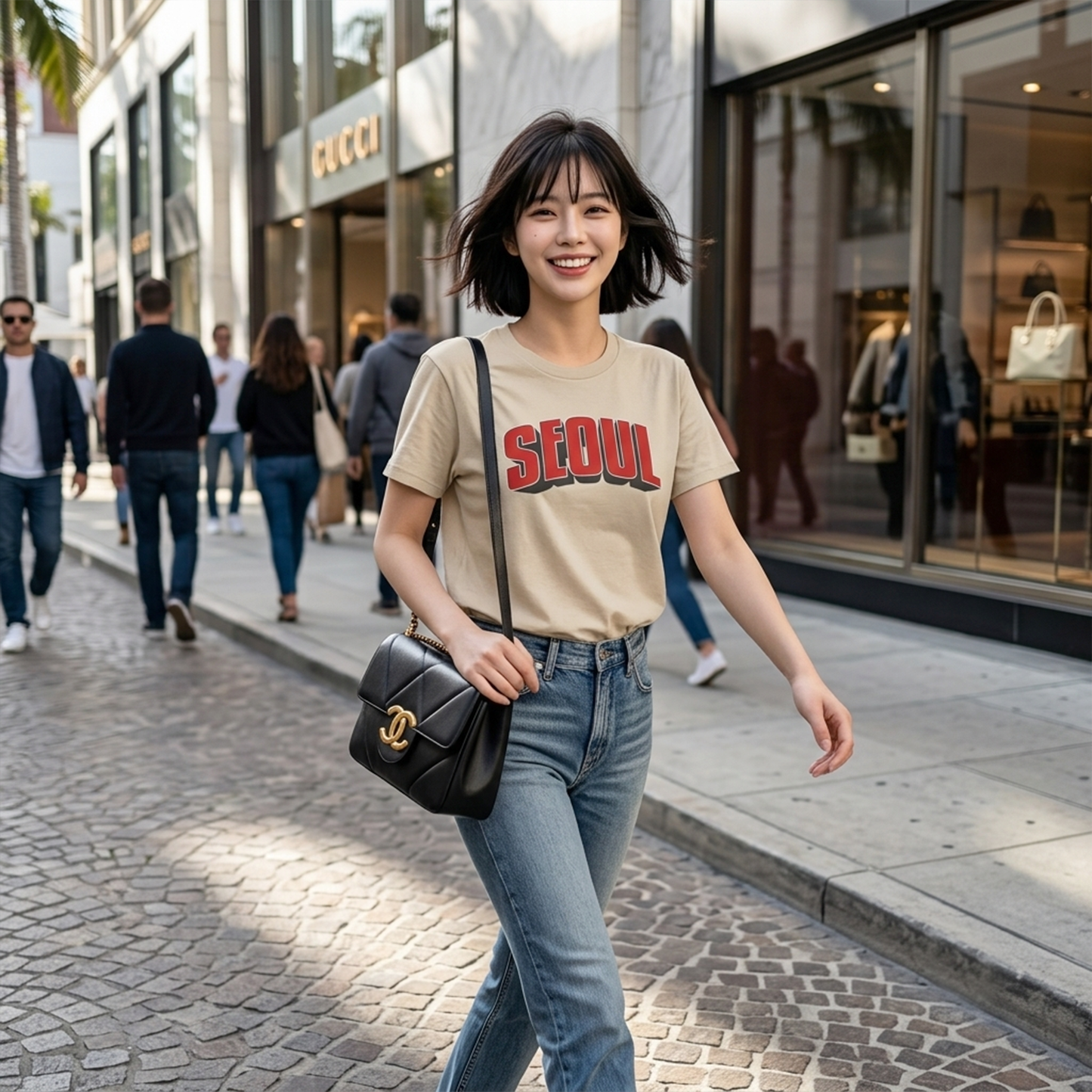 Retro Varsity SEOUL – Unisex Streetwear T-Shirt